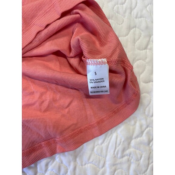 Wishlist Pink Ribbed Knit Mock Neck Tank Top size small - Picture 5 of 5